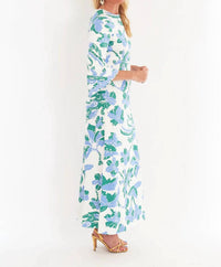 CK BRADLEY Cassandra Dress in lingren peri - women's dress - alternate view
