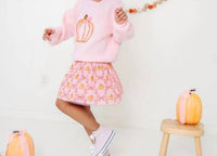 Sweet Wink - Kid's Coquette Pumpkin Knit Sweater