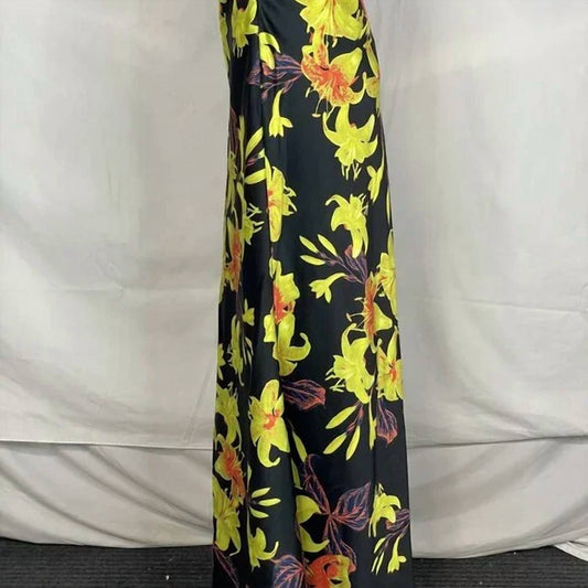 Christopher John Rogers - Women’s Floral Satin Maxi Skirt