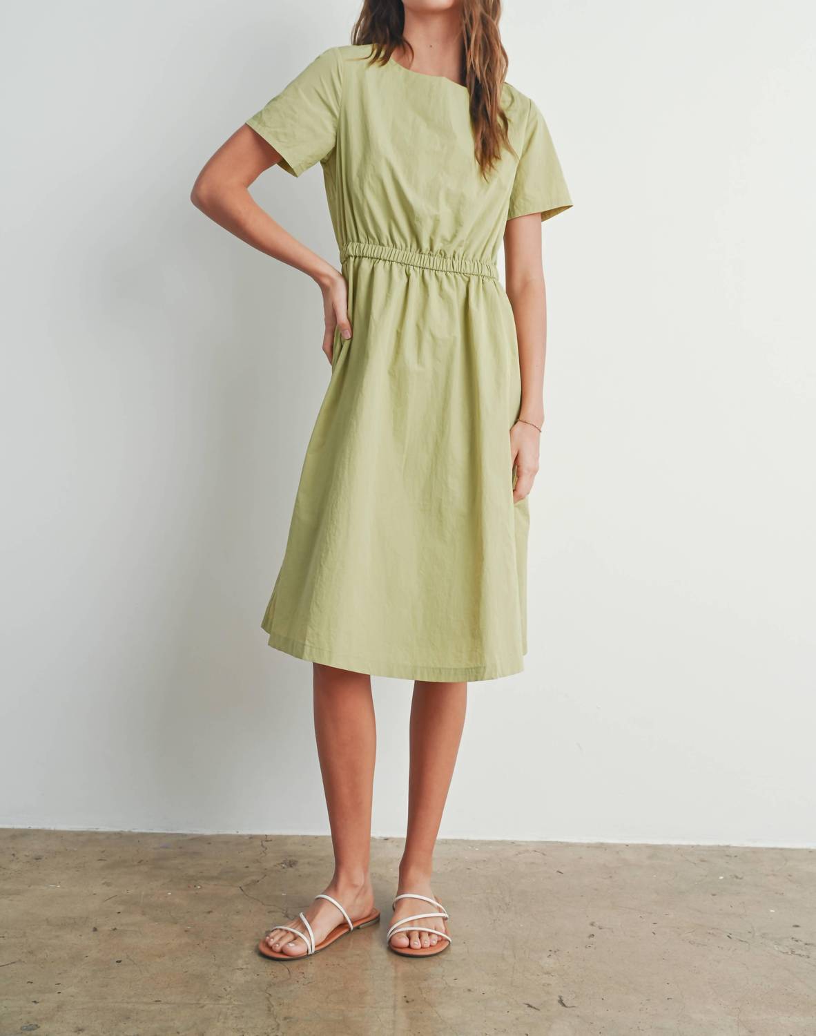 Buttermelon - Short Sleeve Fall Midi Dress