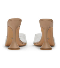Tony Bianco - Women's Marcel Vinylite Slip On Open Toe Mules Heels
