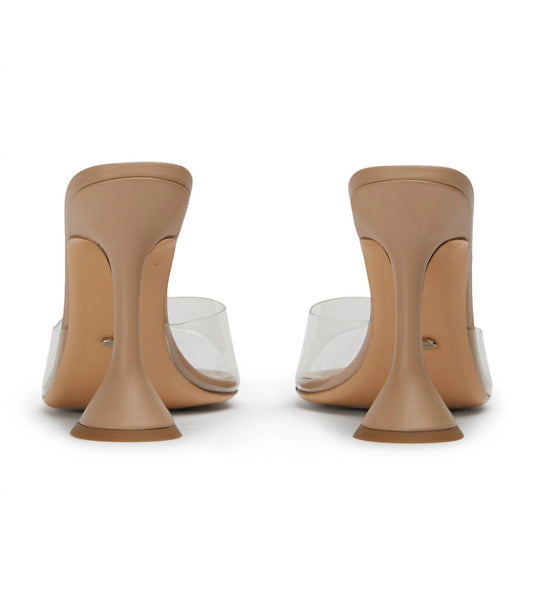 Tony Bianco - Women's Marcel Vinylite Slip On Open Toe Mules Heels