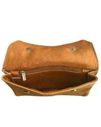 Roma Leathers Women's Sling Bag Fanny Pack in natural brown - women's bag - alternate view