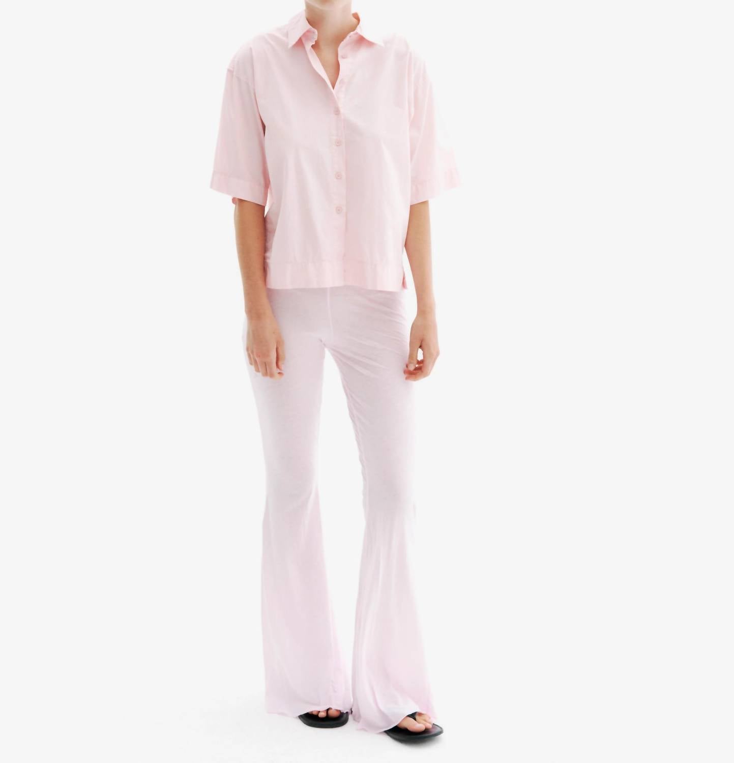 All Three - Aisla Short Sleeve Button Down Top