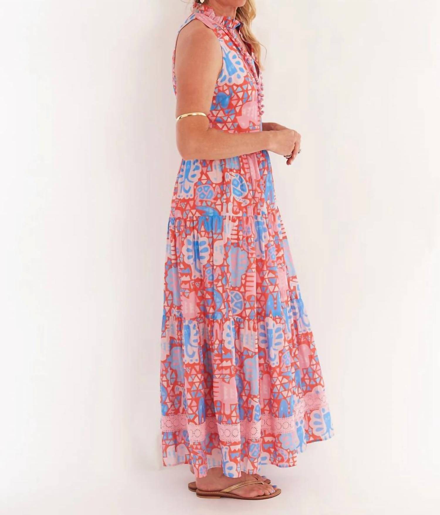 CK BRADLEY Birdie Dress in multicolor - women's dress - detail view