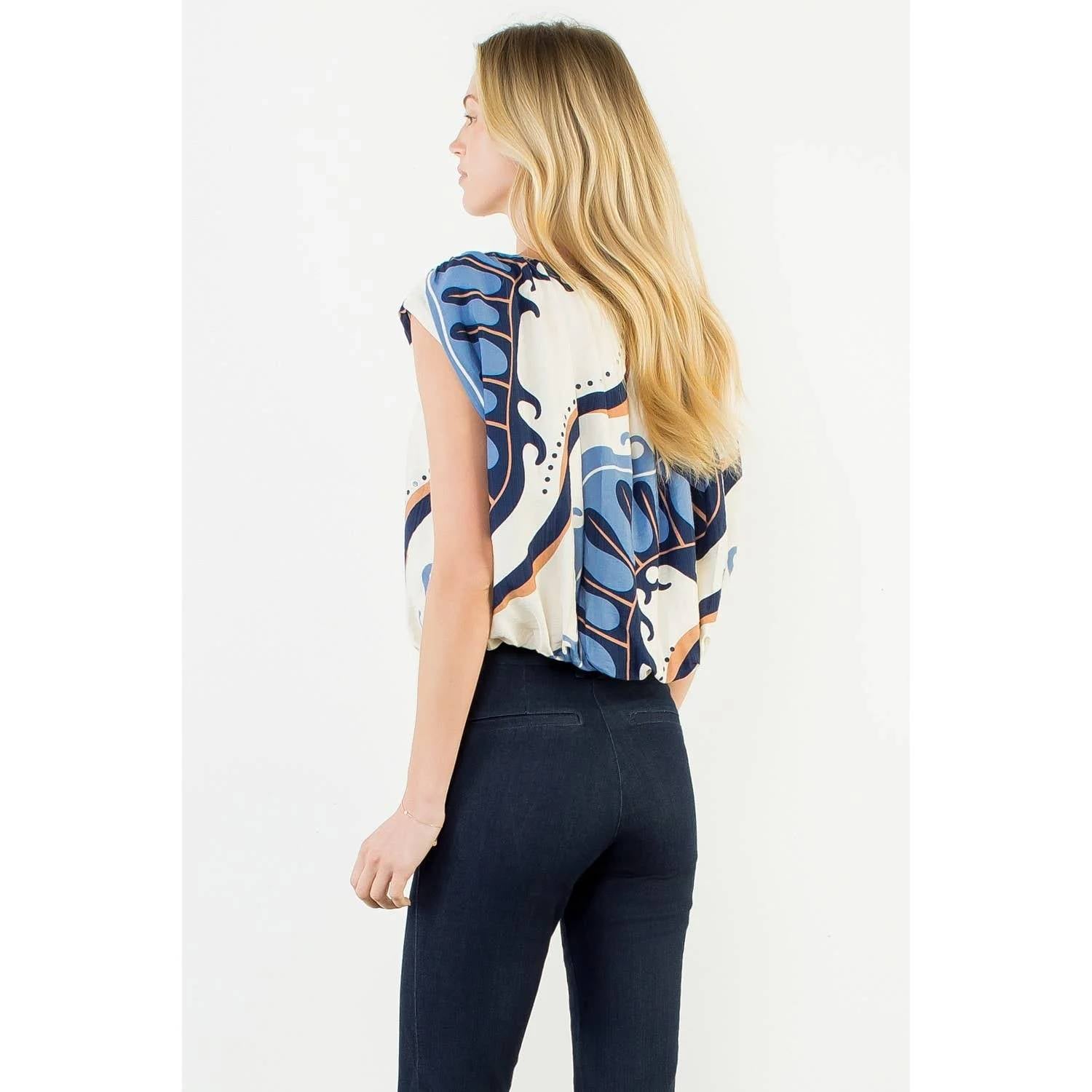 Thml - Sleeveless Abstract Top