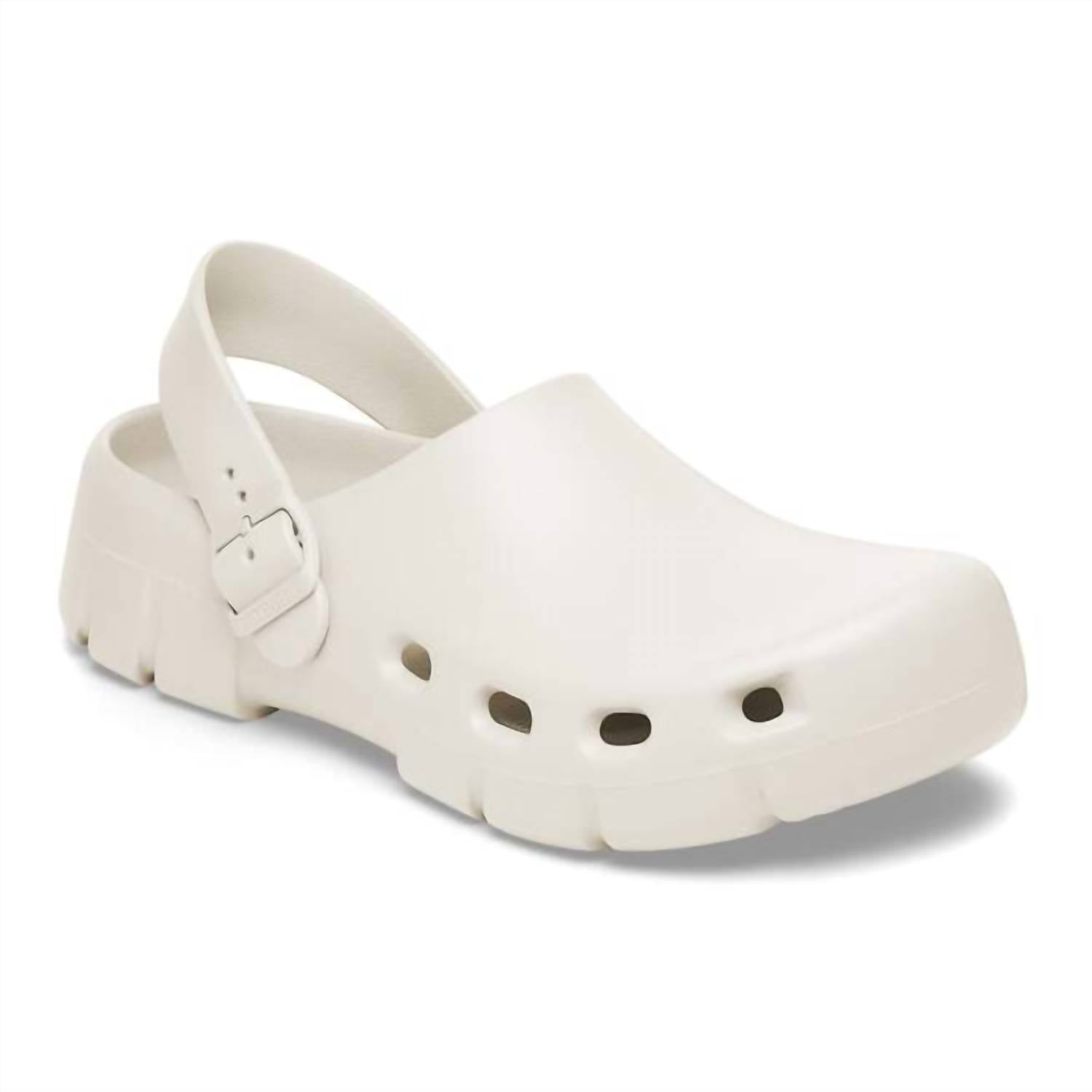 BIRKENSTOCK Women's Birki Flow Eva Clog in eggshell - women's shoe - detail view
