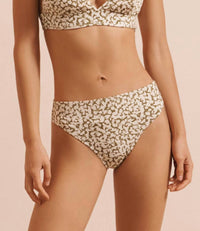 EVARAE Women's Iza Bikini Bottom in ditsy green - women's swimwear