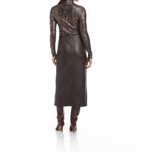 Fifteen Twenty - Kaia Faux Leather Midi Skirt