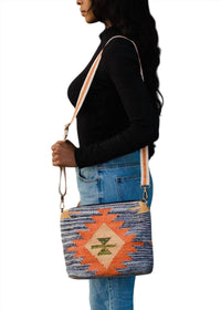 Panache Apparel - Women's Western Aztec Cotton Crossbody Bag