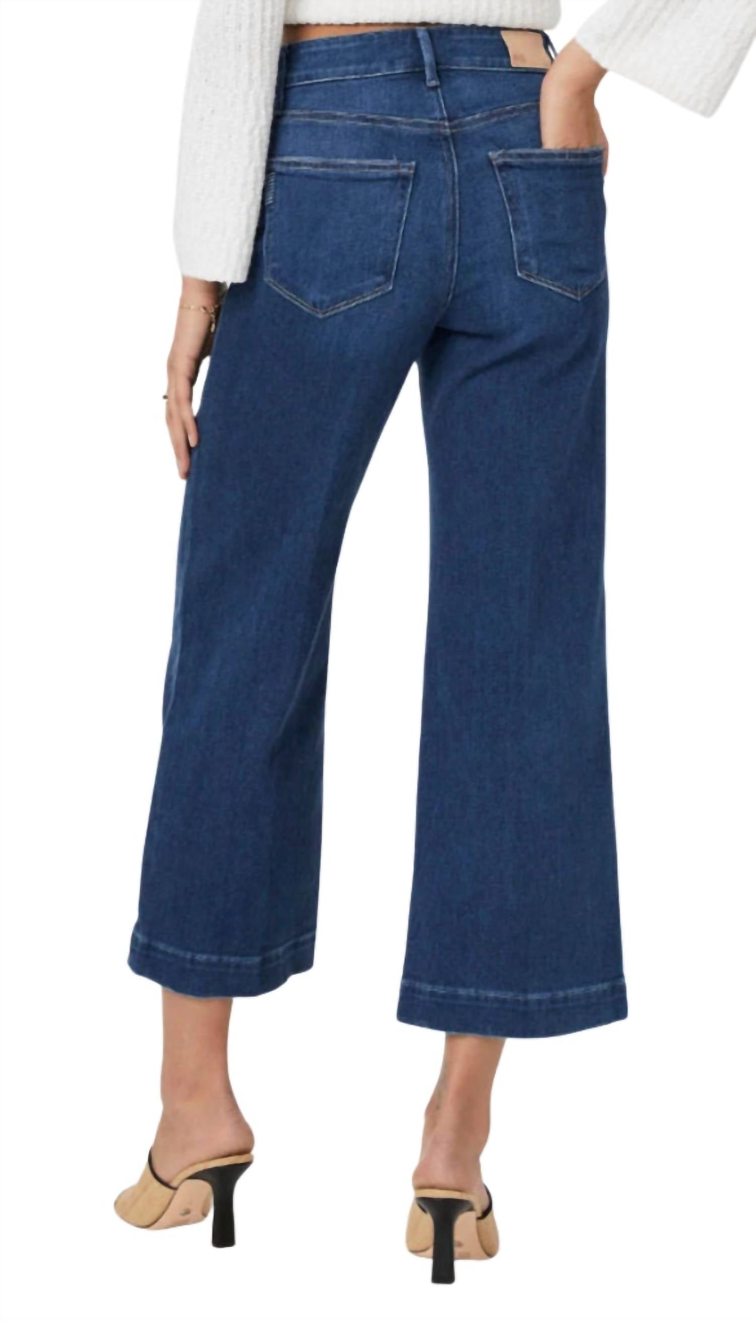Paige - Anessa Ankle Wide Leg Jeans
