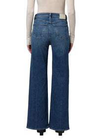 Citizens of Humanity Issy High Rise Wide Leg Jeans in sarai - women's jeans - detail view