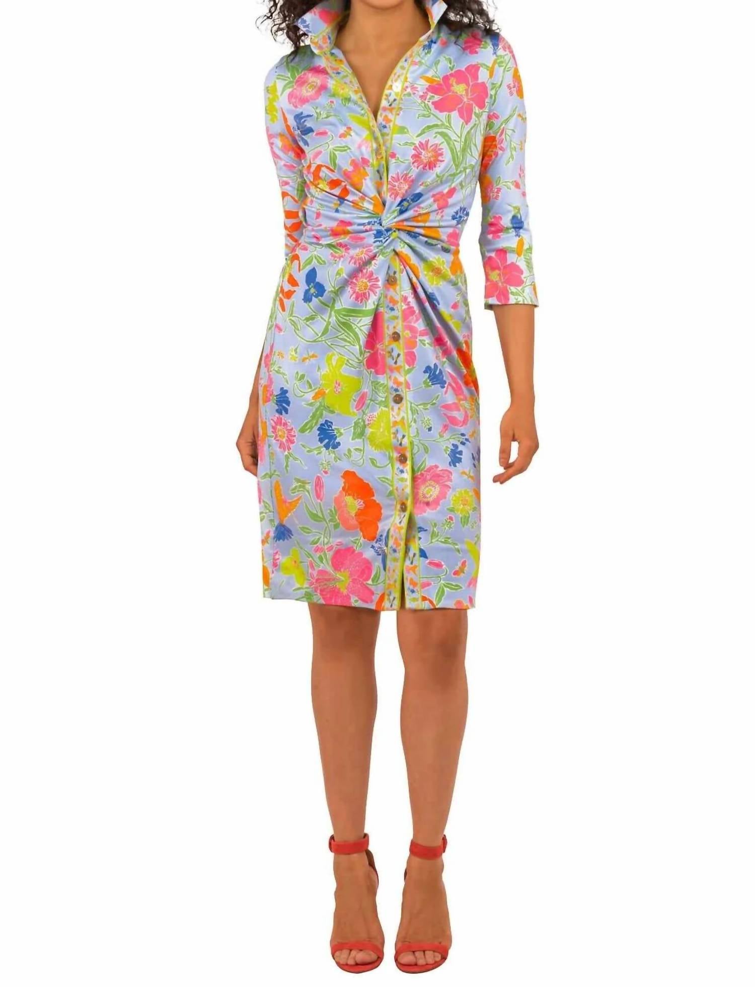 GRETCHEN SCOTT Birds & Bees Twist & Shout Dress in floral - women's dress - view 4