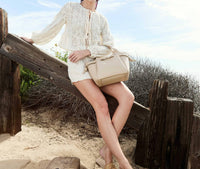 Melie Bianco - Women's Avril Sky Recycled Vegan Leather Shoulder Bag