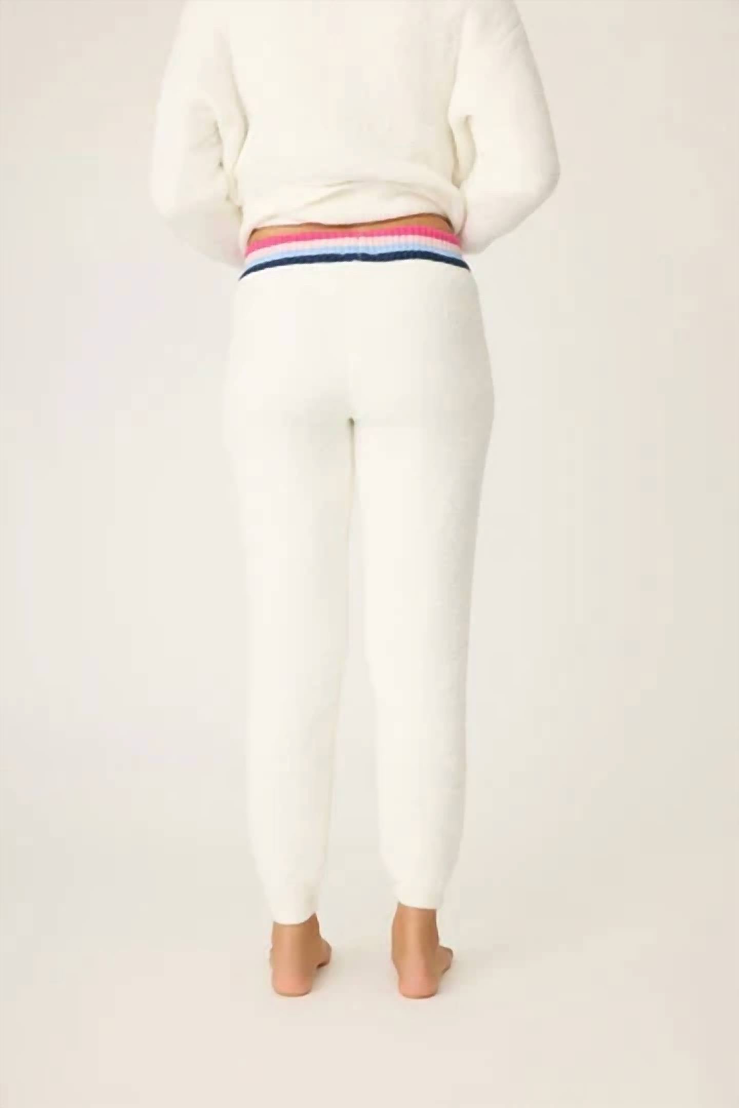 Pj Salvage - Women's Marshmallow Party Knit Banded Pant