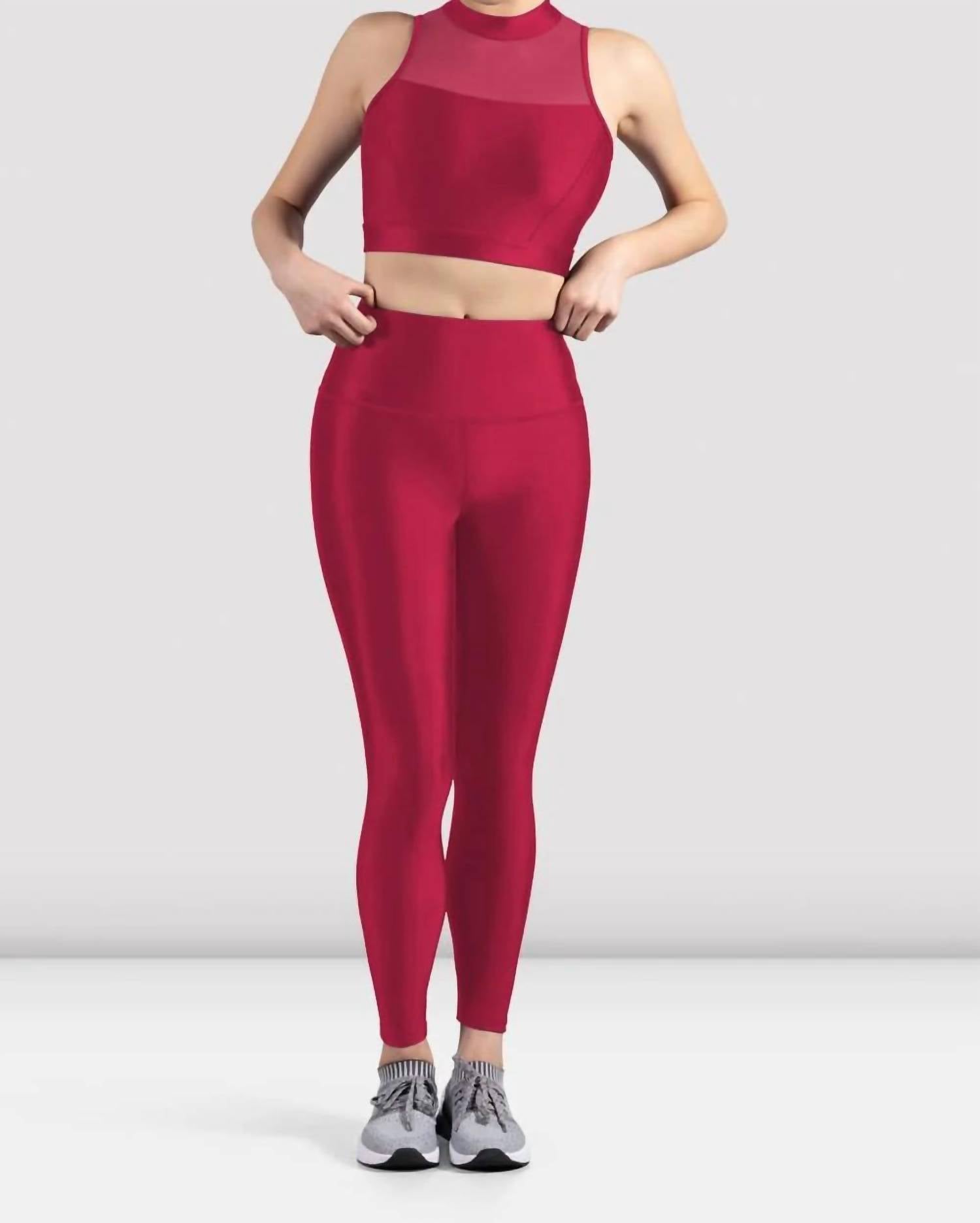 Bloch - Mirella Glow High Neck Crop Top