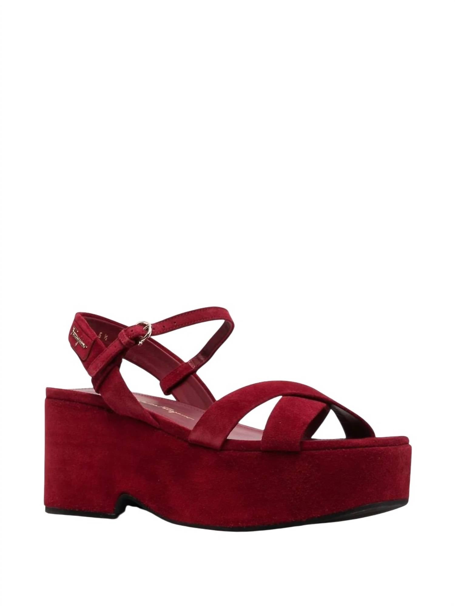 Salvatore Ferragamo - Women's Strappy Platform Block Heel Sandals