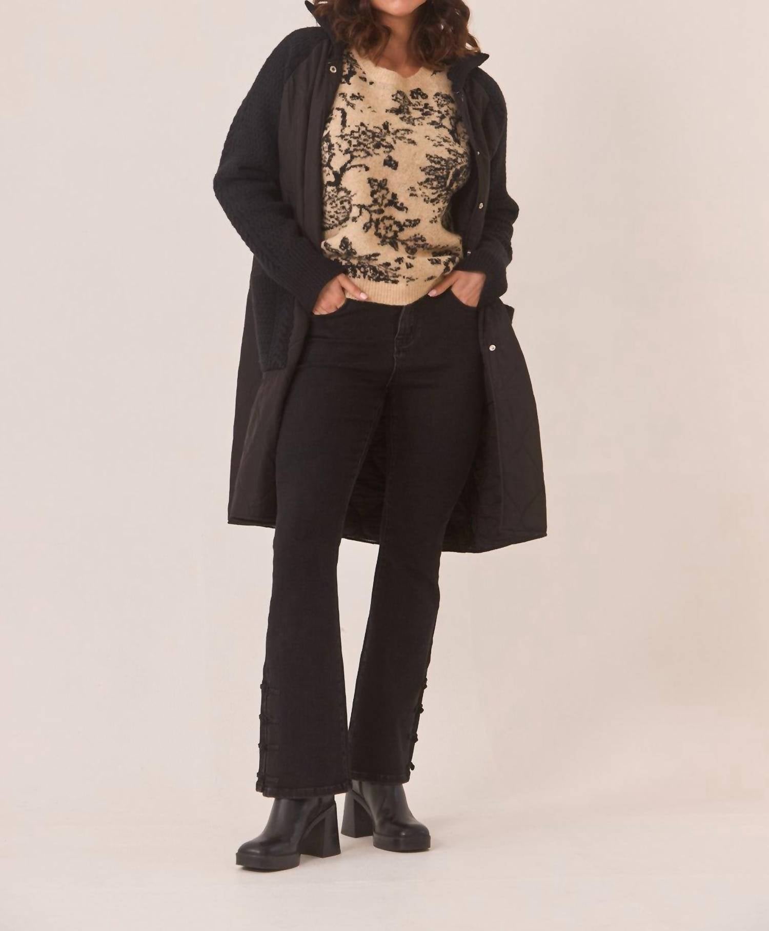 Nekane Nkn - Floral Jacquard Knit Sweater