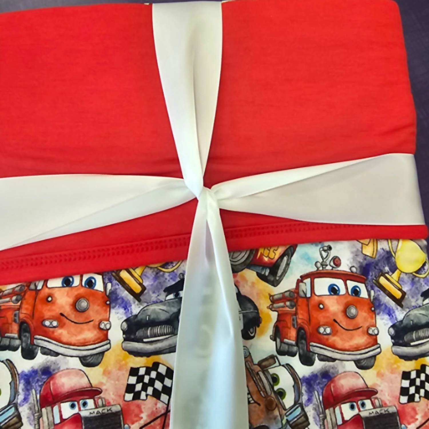 Charlies Project - Boy's Cars Go Vroom Two Layer Non Quilted Bamboo Blanket