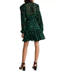 THE KOOPLES Naive Flowers Dress in blak1 - women's dress - view 4