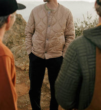 Iron & Resin Men's Hudson Jacket in tan - men's jacket - detail view