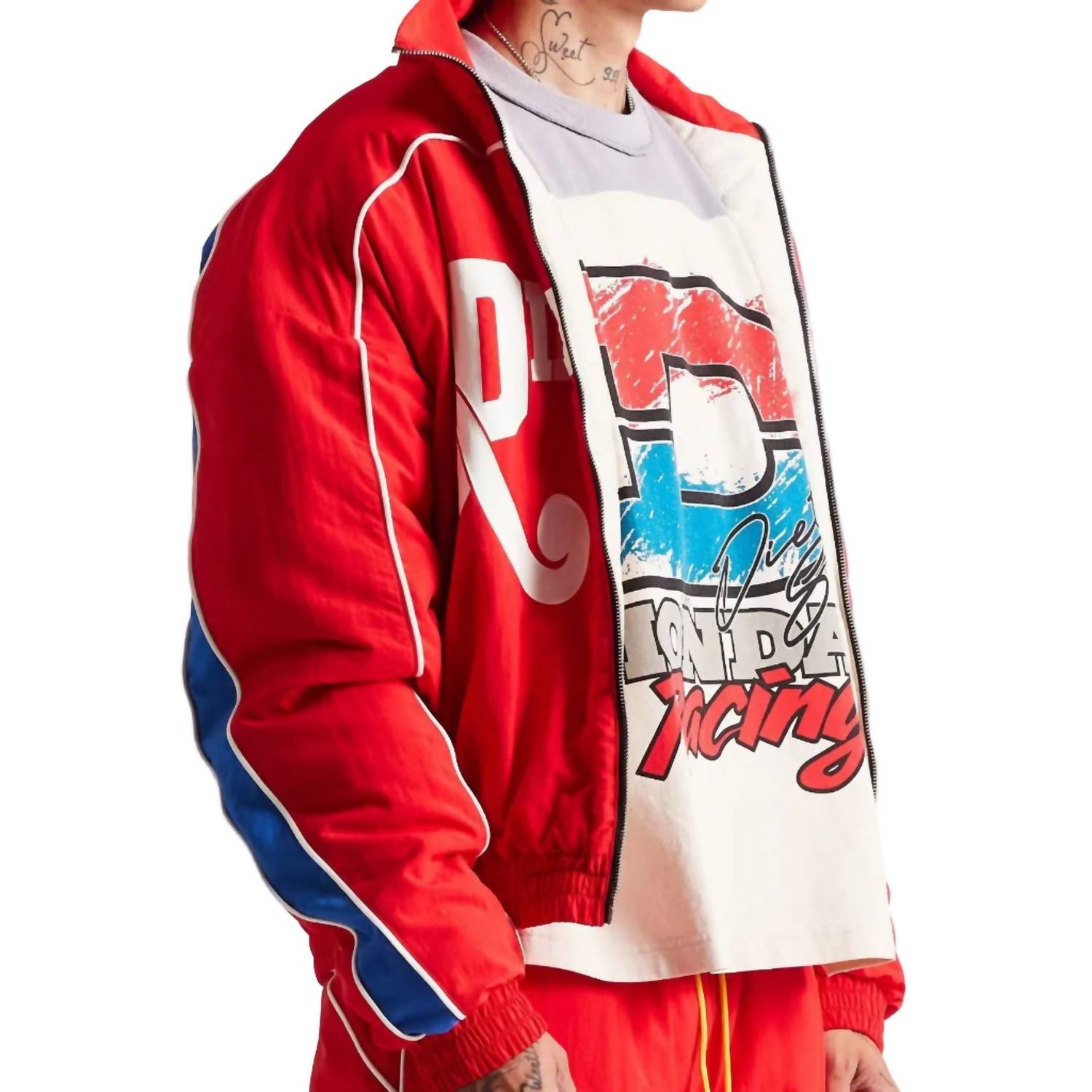 Diet Starts Monday - Reverso Zip Nylon Jacket
