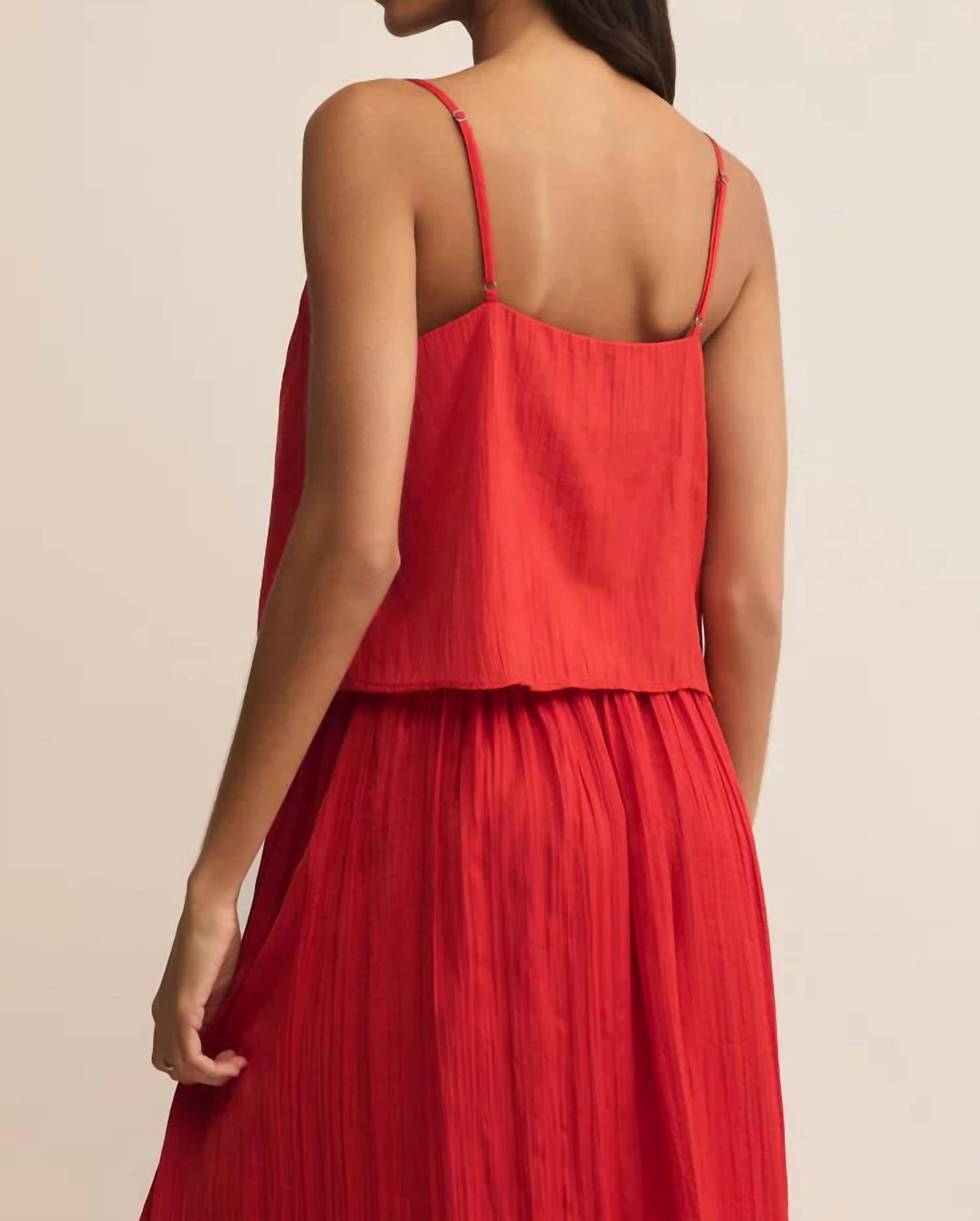 Z Supply - Fiore Crinkle Satin Tank Top