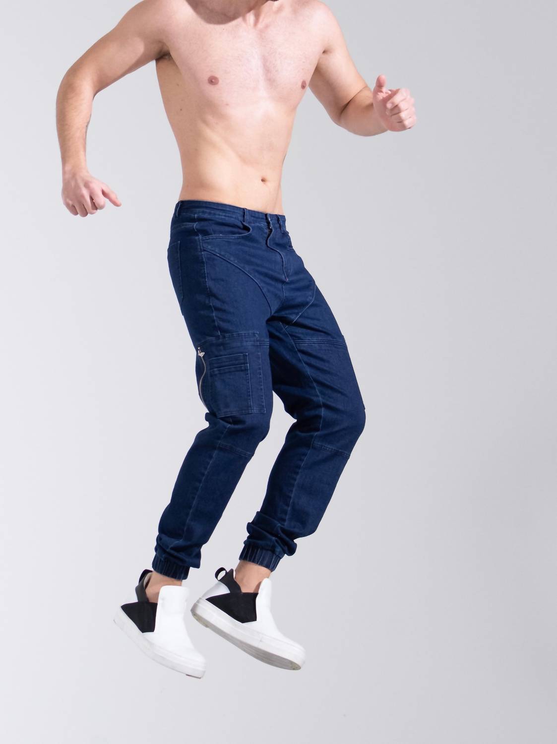 The Athletic Side Of Us - Men's Geo Cargo Denim Pants