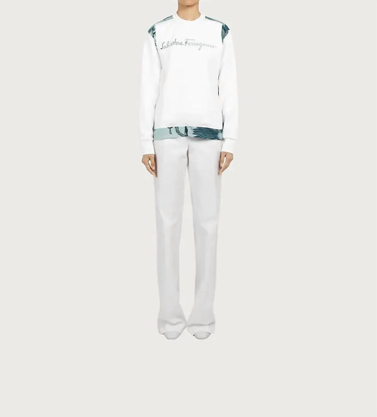 Salvatore Ferragamo - Women's Sweater With Silk Inserts