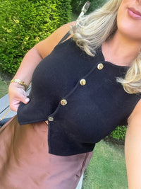 Blu Pepper - Button Front Vest