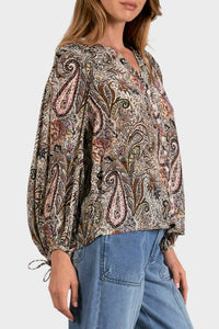 Elan - Paisley Boho Blouse