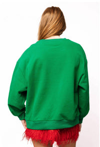 Queen Of Sparkles - Rhinestone Rudolph Sweatshirt