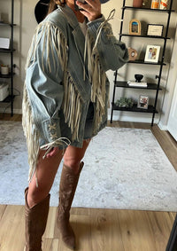 Saints & Hearts - Fringed Out Denim Jacket