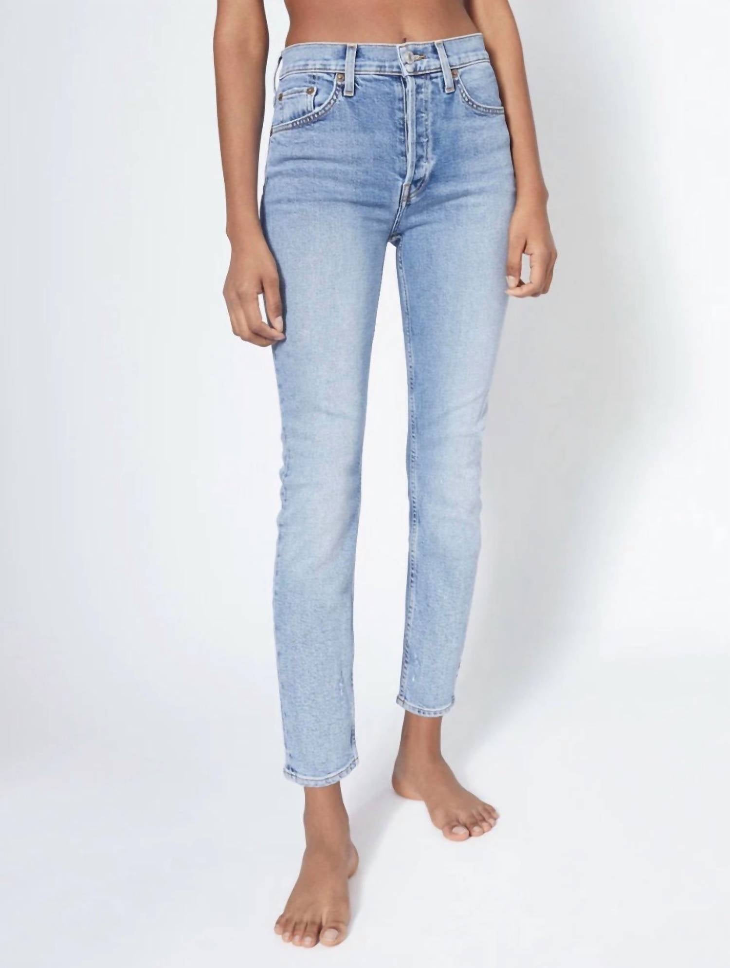 Re/Done - 90s High Rise Ankle Cropped Jeans