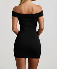 Oh Polly - Chaya Modal Cut-out Off-shoulder Mini Dress