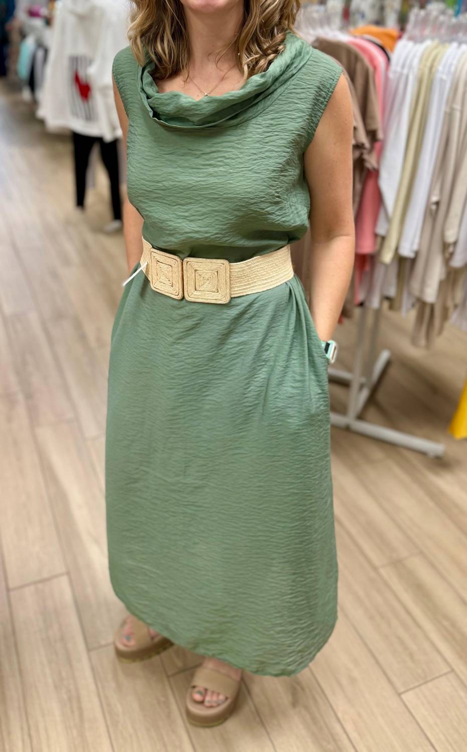 Cut Loose - Cowl Neck Maxi Dress