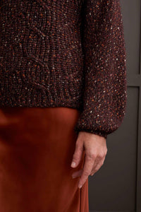 Tribal - Funnel Neck Oversize Sweater