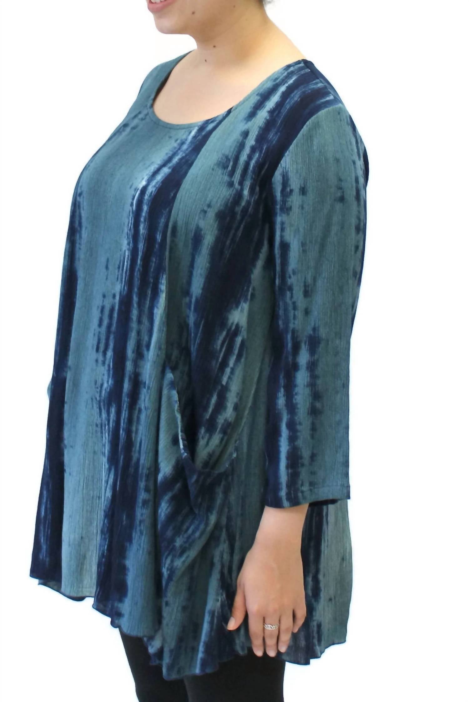 Modesce - Hand Painted Two Pocket Swing Tunic