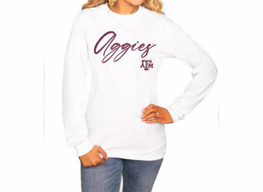 Gameday Couture - Texas A&M University Long Sleeve Crew Tee