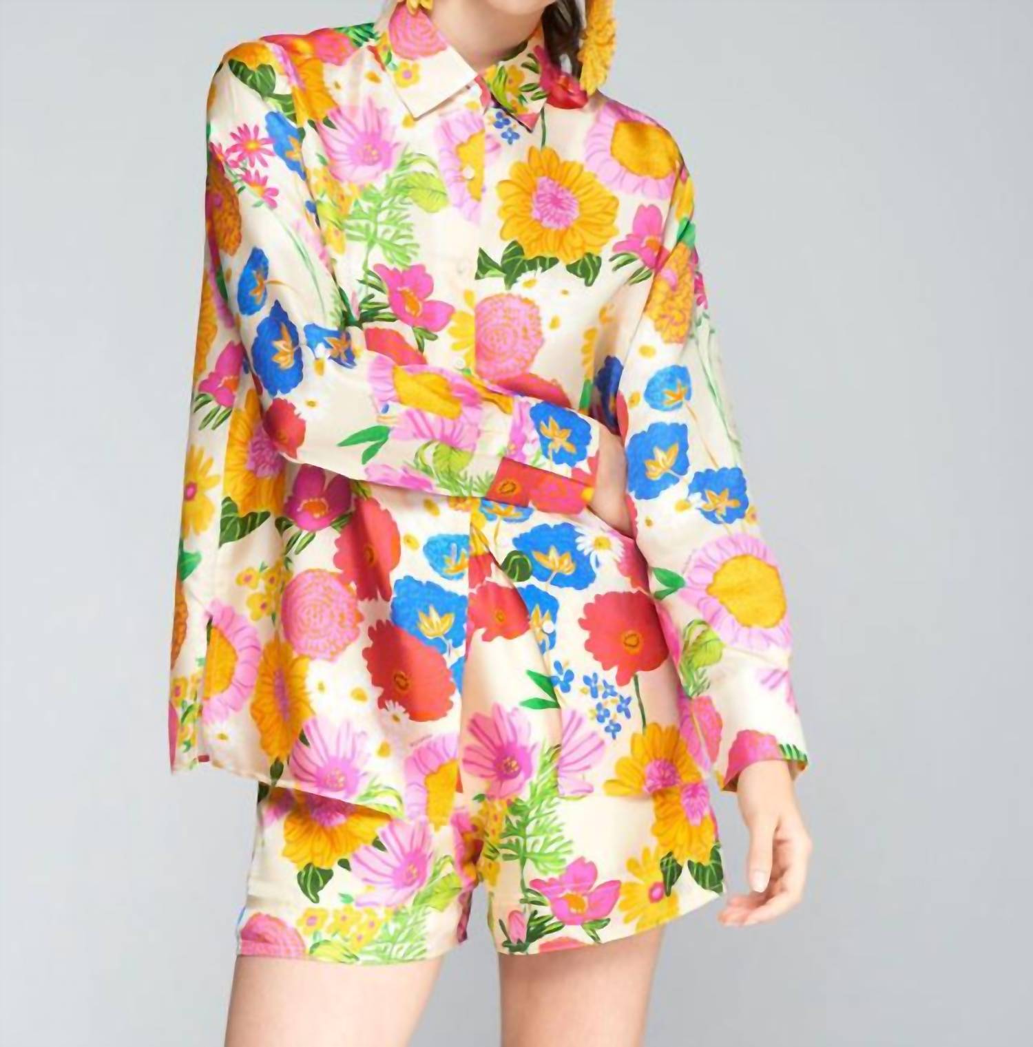 Vilagallo - Silk Flor Seda Blouse