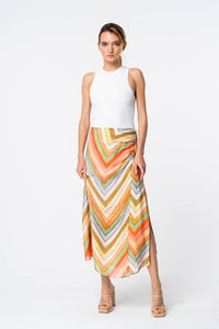 Ciebon - Chevron Midi Skirt