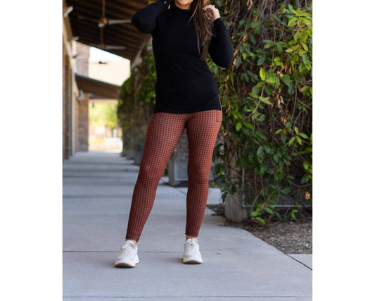 Julia Rose - Houndstooth Full Length Leggings