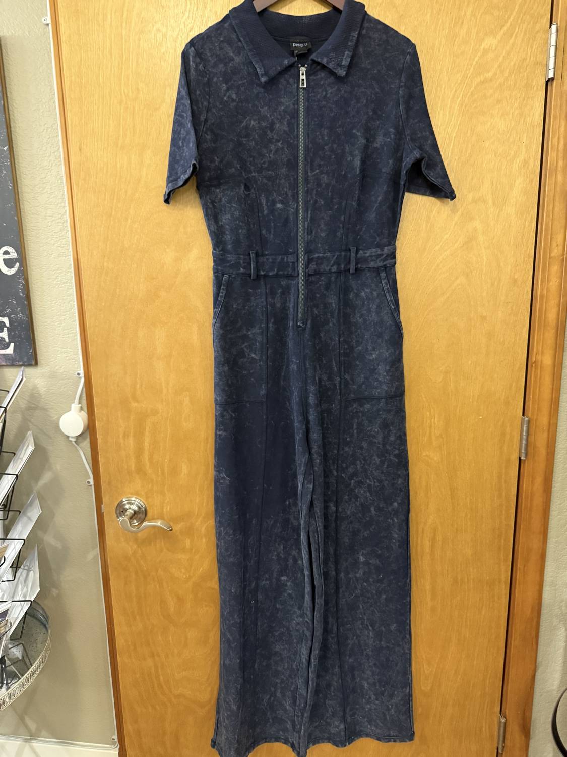 Desigual - Washed-effect Denim Jumpsuit