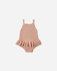 Rylee + Cru - Kids Crochet Ruffle Romper