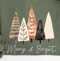 Gildan - Women's Merry And Bright Christmas Sweatshirt