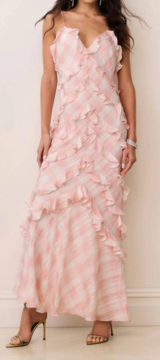 Loveshackfancy - Ellietta Tartan Ruffle Maxi Dress