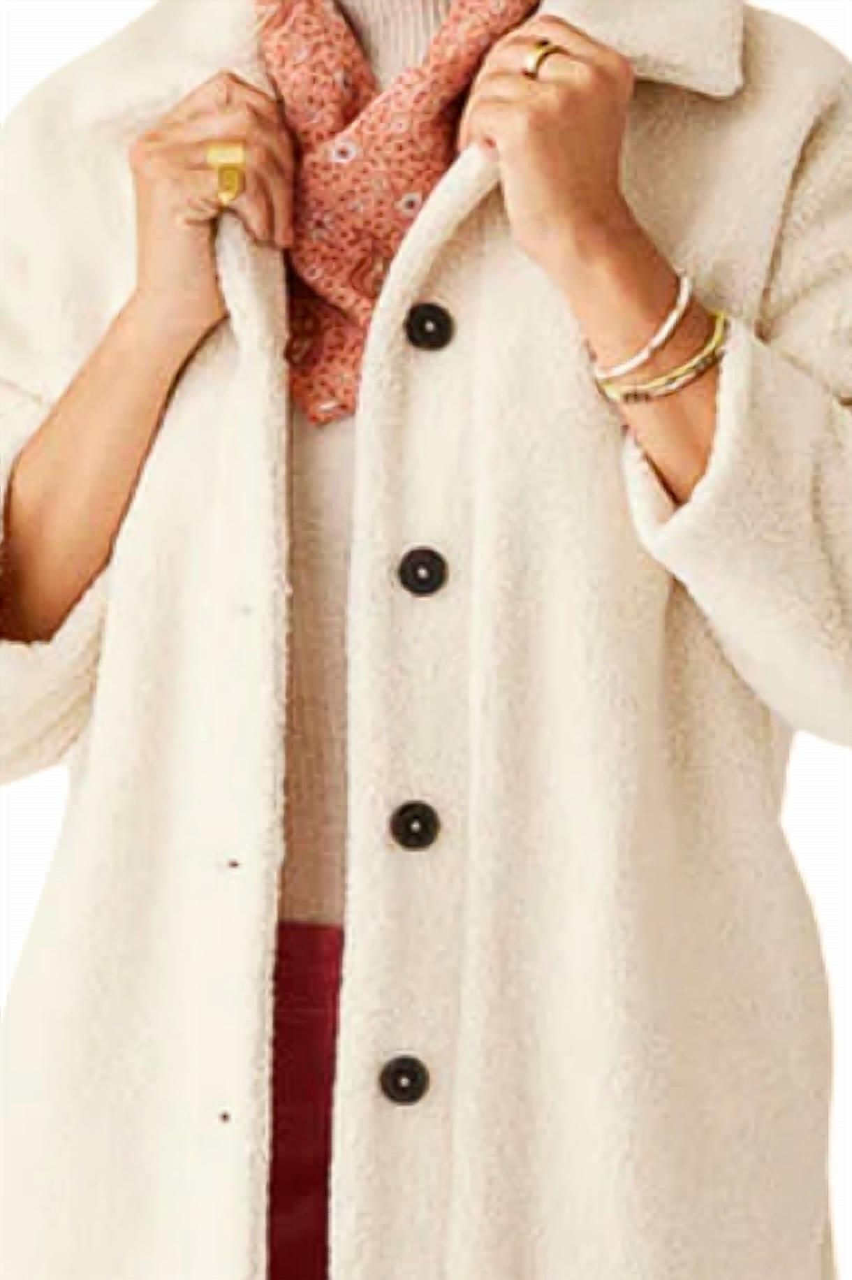 Carve Designs Sutton Boucle Jacket in birch 1 - women's jacket - detail view