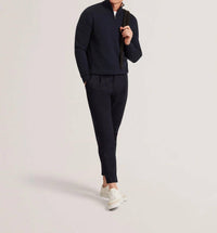 Ted Baker - Jeremee Branded Texture Zip Neck Jumper Sweater