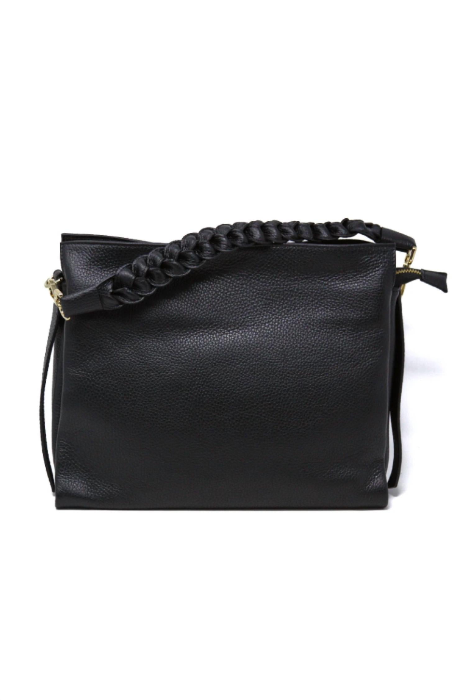 German Fuentes - Genuine Italian Leather Top Handle And Crossbody Bag