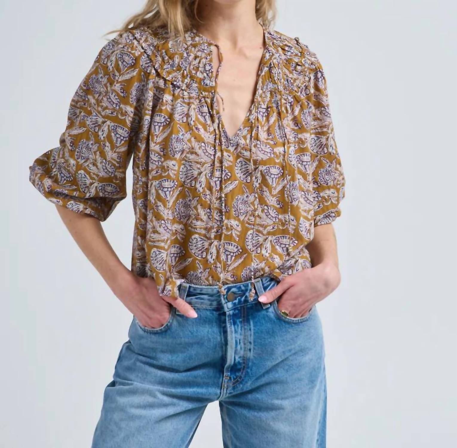 Ulla Johnson - Florelle Open Neck Blouse